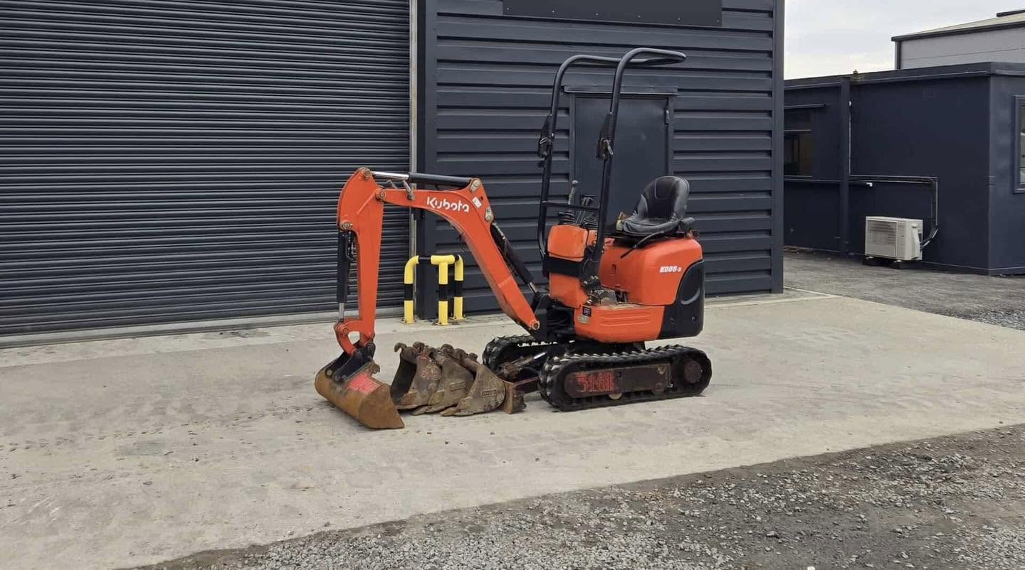 Micro pelle KUBOTA K008-3 - 0,8 Tonne - 2016