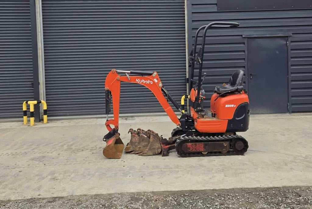 Micro pelle KUBOTA K008-3 - 0,8 Tonne - 2016