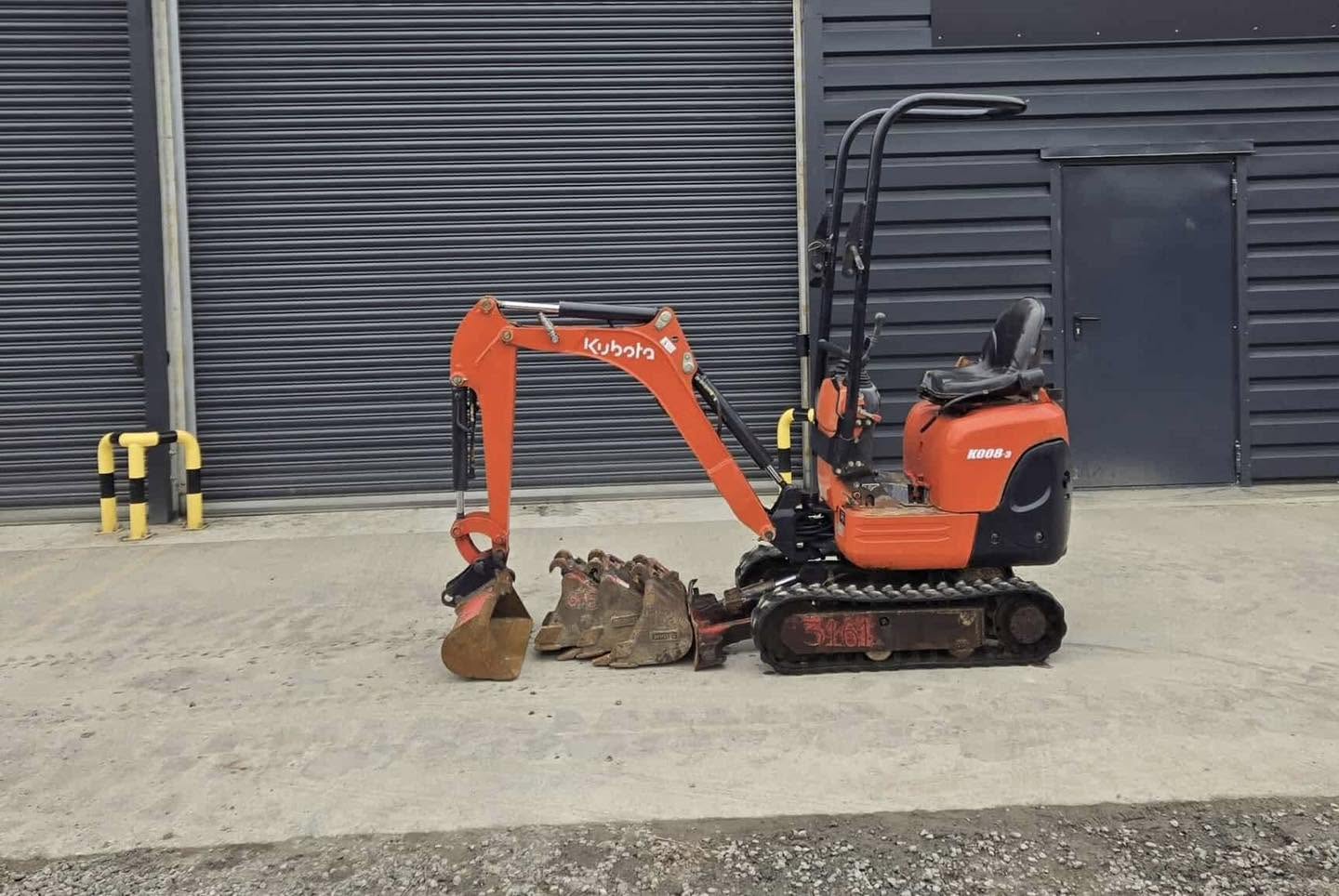 Micro pelle KUBOTA K008-3 - 0,8 Tonne - 2016
