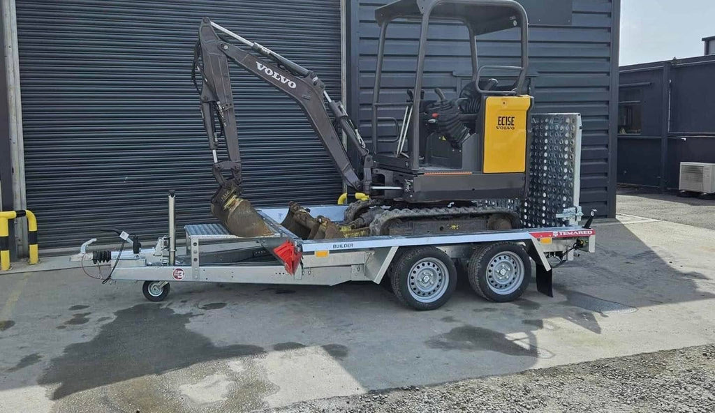 Mini Pelle VOLVO - 1,5 Tonne - 2019 + Remorque Temared