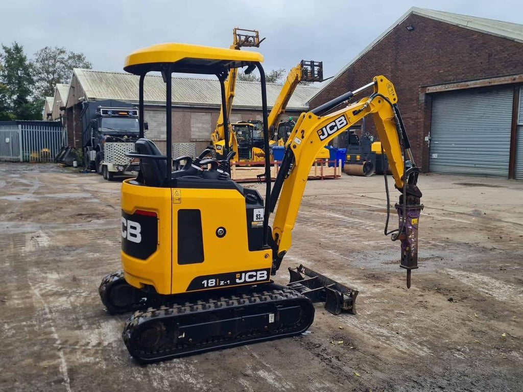 Mini pelle JCB 18Z - 1,8 Tonne - 2021 + Remorque IFOR Williams