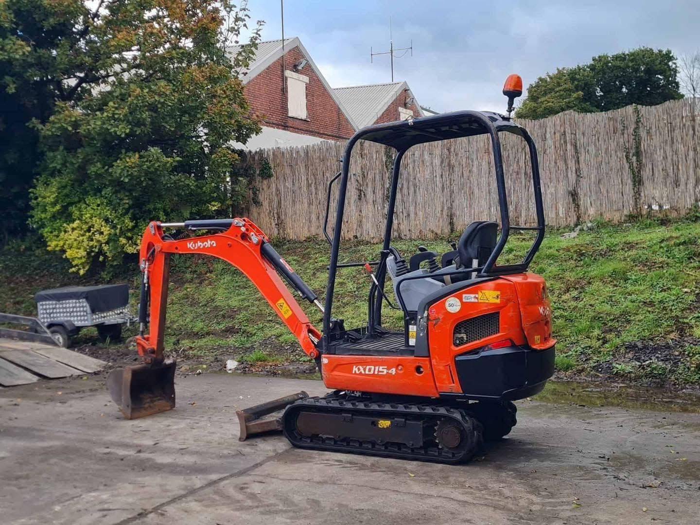 Mini pelle KUBOTA KX015-4 - 1,5 Tonne - 2016