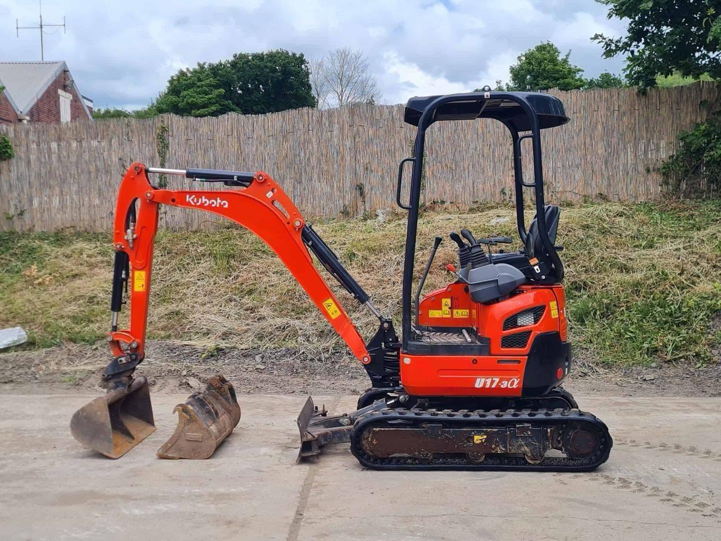 Mini pelle KUBOTA U17-3 - 1,7 Tonne - 2022