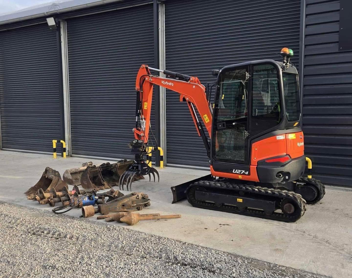 Mini pelle KUBOTA U27-4 - 2,7 Tonnes - 2022