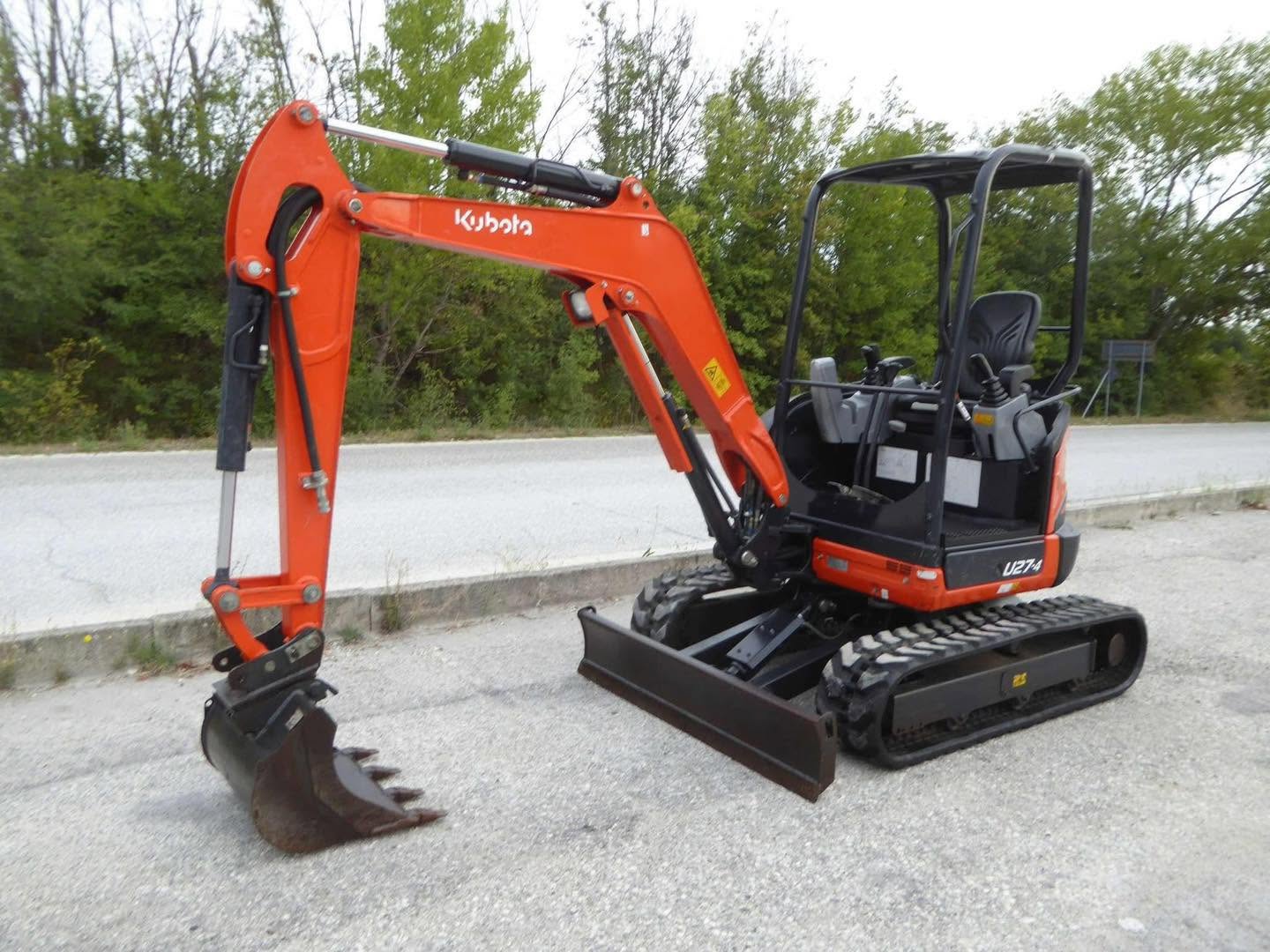 Mini pelle KUBOTA U27-4 - 2,7 Tonnes - 2016