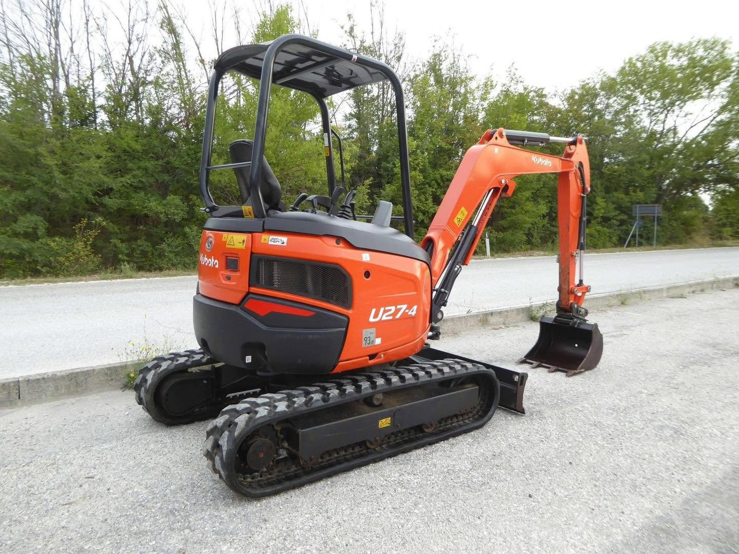 Mini pelle KUBOTA U27-4 - 2,7 Tonnes - 2016