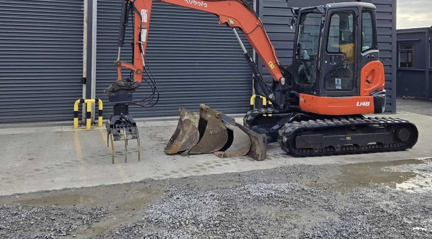 Pelle KUBOTA U48-4 - 5 Tonnes + Grappin Rotatif Intermercato - 2015