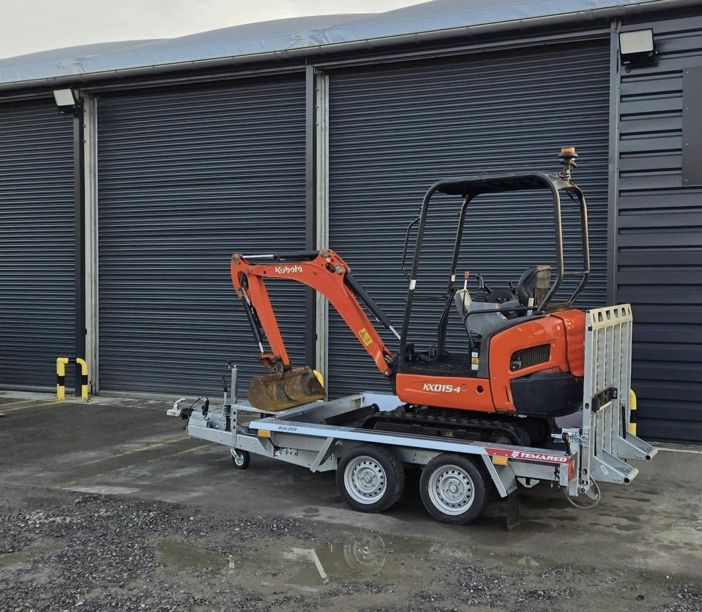 Mini pelle KUBOTA KX015-4 1,5 Tonne - 2019 + Remorque Temared neuve