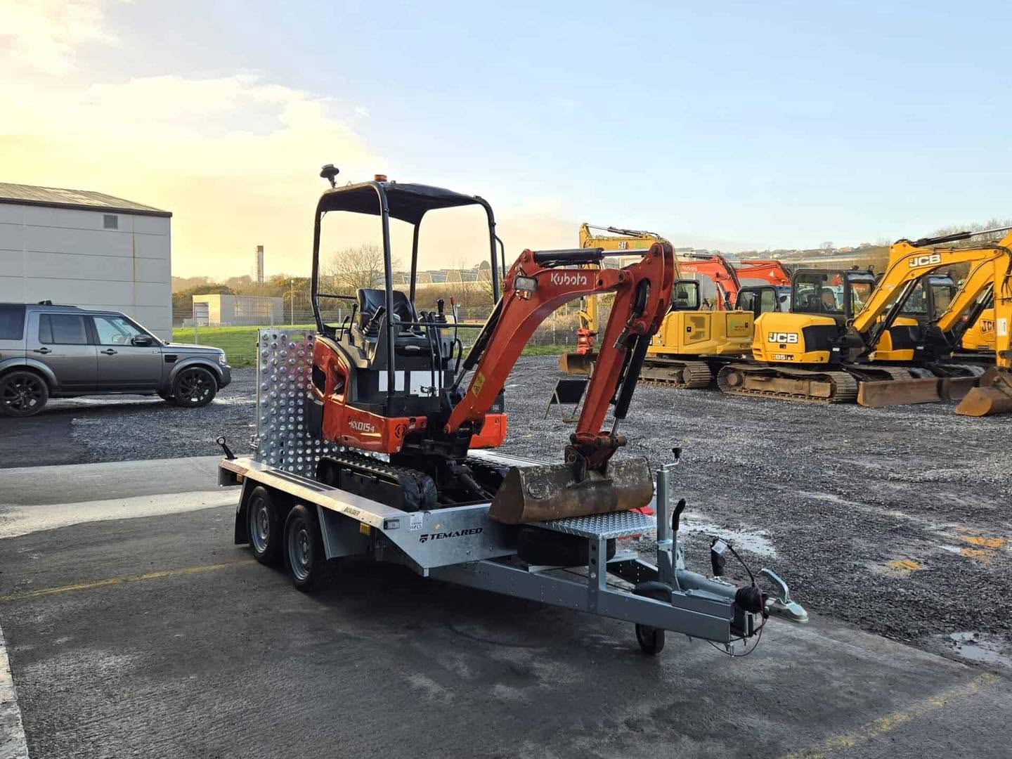 Mini pelle KUBOTA KX015-4 1,5 Tonne - 2019 + Remorque Temared neuve