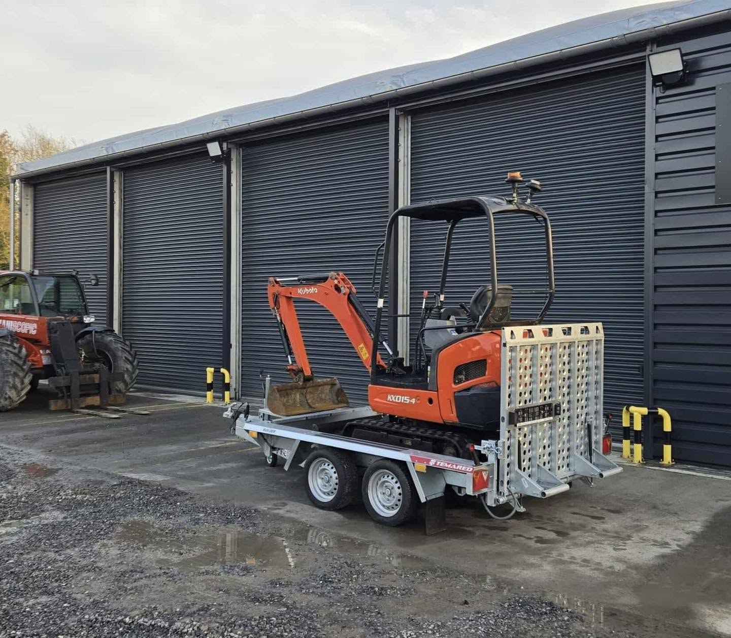 Mini pelle KUBOTA KX015-4 1,5 Tonne - 2019 + Remorque Temared neuve